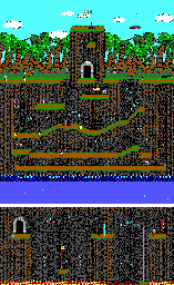 Thumbnail for a map of Level 10 for the PC game Commander Keen In "Goodbye, Galaxy!" - Secret Of The Oracle.