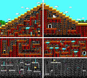 Thumbnail for a map of Level 14 for the PC game Commander Keen In "Goodbye, Galaxy!" - Secret Of The Oracle.