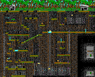 Thumbnail for a map of Level 15 for the PC game Commander Keen In "Goodbye, Galaxy!" - Secret Of The Oracle.