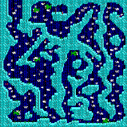 Thumbnail for a map of Level 17 for the PC game Commander Keen In "Goodbye, Galaxy!" - Secret Of The Oracle.