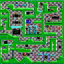 Thumbnail for a map of Level 06 for the PC game Commander Keen In "Goodbye, Galaxy!" - The Armageddon Machine.