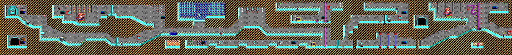 Thumbnail for a map of Level 09 for the PC game Commander Keen In "Goodbye, Galaxy!" - The Armageddon Machine.