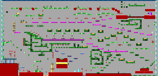 Thumbnail for a map of Level 07 for the PC game Commander Keen In "Invasion Of The Vorticons" - Episode One: Marooned On Mars.