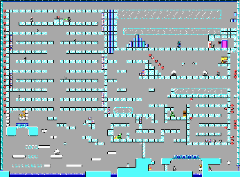 Thumbnail for a map of Level 08 for the PC game Commander Keen In "Invasion Of The Vorticons" - Episode One: Marooned On Mars.