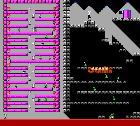 Thumbnail for a map of Level 12 for the PC game Commander Keen In "Invasion Of The Vorticons" - Episode One: Marooned On Mars.