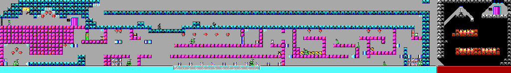 Thumbnail for a map of Level 15 for the PC game Commander Keen In "Invasion Of The Vorticons" - Episode One: Marooned On Mars.