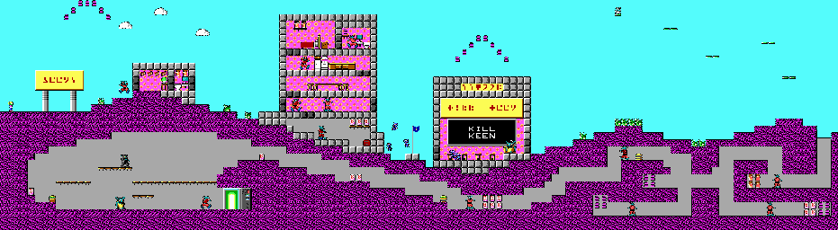 Thumbnail for a map of Level 07 for the PC game Commander Keen In "Invasion Of The Vorticons" - Episode Three: Keen Must Die!.