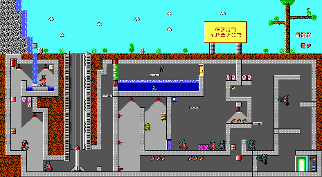 Thumbnail for a map of Level 10 for the PC game Commander Keen In "Invasion Of The Vorticons" - Episode Three: Keen Must Die!.