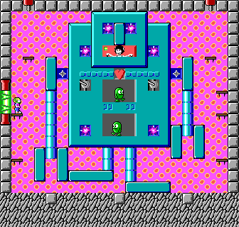 Thumbnail for a map of Level 16 for the PC game Commander Keen In "Invasion Of The Vorticons" - Episode Three: Keen Must Die!.