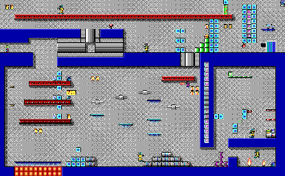 Thumbnail for a map of Level 03 for the PC game Commander Keen In "Invasion Of The Vorticons" - Episode Two: The Earth Explodes.