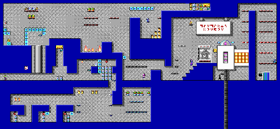Thumbnail for a map of Level 04 for the PC game Commander Keen In "Invasion Of The Vorticons" - Episode Two: The Earth Explodes.