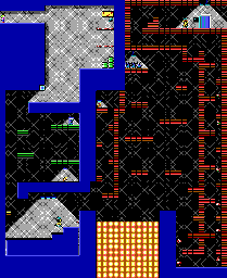 Thumbnail for a map of Level 05 for the PC game Commander Keen In "Invasion Of The Vorticons" - Episode Two: The Earth Explodes.