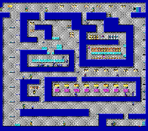 Thumbnail for a map of Level 08 for the PC game Commander Keen In "Invasion Of The Vorticons" - Episode Two: The Earth Explodes.