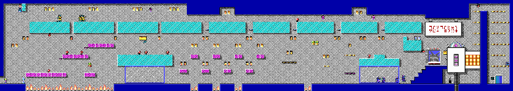 Thumbnail for a map of Level 09 for the PC game Commander Keen In "Invasion Of The Vorticons" - Episode Two: The Earth Explodes.