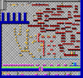 Thumbnail for a map of Level 10 for the PC game Commander Keen In "Invasion Of The Vorticons" - Episode Two: The Earth Explodes.
