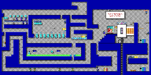 Thumbnail for a map of Level 15 for the PC game Commander Keen In "Invasion Of The Vorticons" - Episode Two: The Earth Explodes.