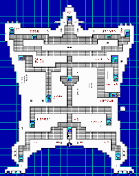 Thumbnail for a map of Vorticon Mothership for the PC game Commander Keen In "Invasion Of The Vorticons" - Episode Two: The Earth Explodes.