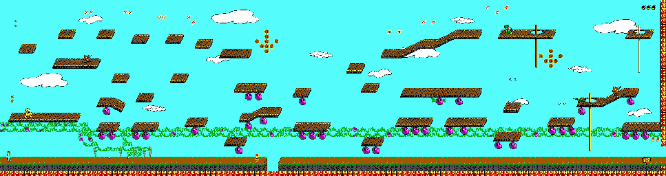 Thumbnail for a map of Level 10 for the PC game Commander Keen In Keen Dreams.