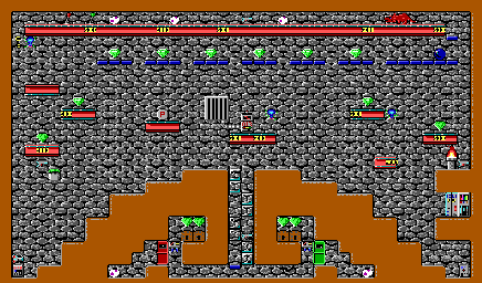 Thumbnail for a map of Episode 1 Level 1 for the PC game Crystal Caves.