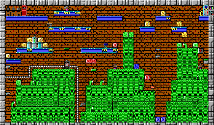 Thumbnail for a map of Episode 2 Level 16 for the PC game Crystal Caves.