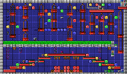 Thumbnail for a map of Episode 2 Level 2 for the PC game Crystal Caves.