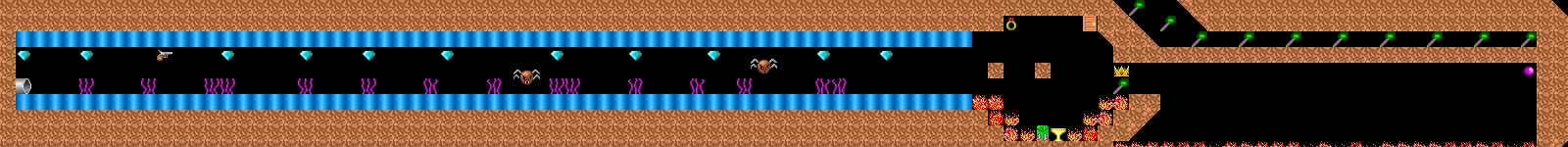 Thumbnail for a map of Level 03 for the PC game Dangerous Dave In The Deserted Pirate's Hideout!.