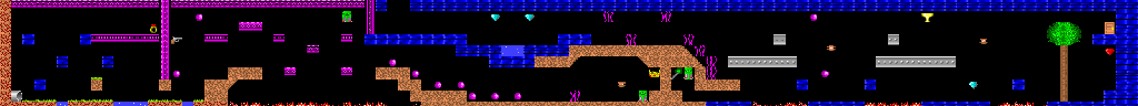 Thumbnail for a map of Level 08 for the PC game Dangerous Dave In The Deserted Pirate's Hideout!.