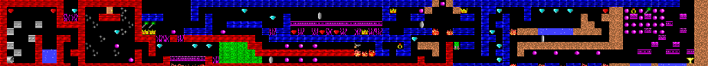 Thumbnail for a map of Level 10 for the PC game Dangerous Dave In The Deserted Pirate's Hideout!.