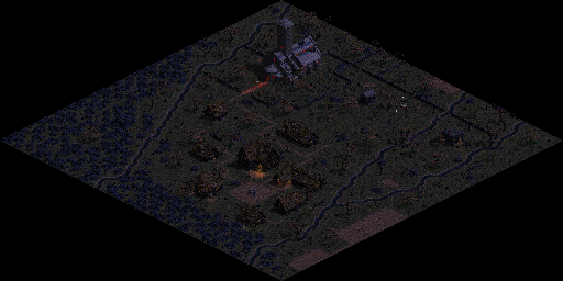 Thumbnail for a map of Tristram for the PC game Diablo.