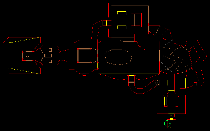 Thumbnail for a map of Episode 1 Map 1: Hangar (Exits) for the PC game Doom.