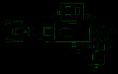 Thumbnail for a map of Episode 1 Map 1: Hangar (Keys) for the PC game Doom.