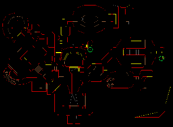 Thumbnail for a map of Episode 1 Map 3: Toxin Refinery (Exits) for the PC game Doom.