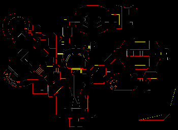 Thumbnail for a map of Episode 1 Map 3: Toxin Refinery (Teleports) for the PC game Doom.