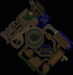Thumbnail for a map of Episode 1 Map 4: Command Control for the PC game Doom.
