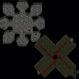 Thumbnail for a map of Episode 2 Map 9: Fortress of Mystery for the PC game Doom.