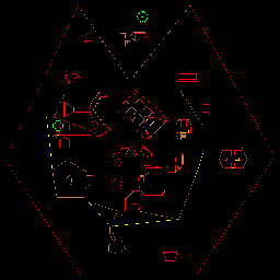 Thumbnail for a map of Episode 3 Map 6: Mt. Erebus (Exits) for the PC game Doom.