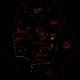 Thumbnail for a map of Episode 3 Map 6: Mt. Erebus (In-Game Map) for the PC game Doom.