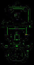 Thumbnail for a map of Episode 4 Map 9: Fear (Keys) for the PC game Doom.