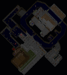 Thumbnail for a map of Level 02: Underhalls for the PC game Doom II: Hell on Earth.