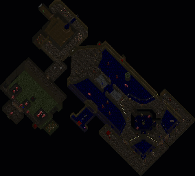 Thumbnail for a map of Level 03: The Gantlet for the PC game Doom II: Hell on Earth.