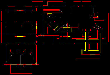 Thumbnail for a map of Level 05: The Waste Tunnels (In-Game Map) for the PC game Doom II: Hell on Earth.