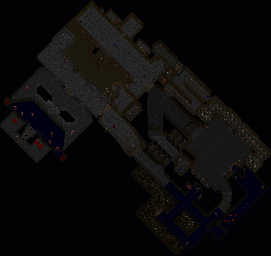 Thumbnail for a map of Level 05: The Waste Tunnels for the PC game Doom II: Hell on Earth.