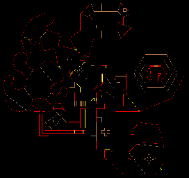 Thumbnail for a map of Level 09: The Pit (In-Game Map) for the PC game Doom II: Hell on Earth.