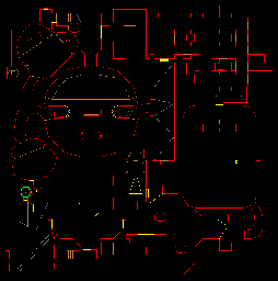 Thumbnail for a map of Level 10: Refueling Base (Exits) for the PC game Doom II: Hell on Earth.