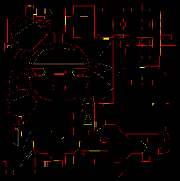 Thumbnail for a map of Level 10: Refueling Base (In-Game Map) for the PC game Doom II: Hell on Earth.