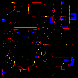Thumbnail for a map of Level 10: Refueling Base (Secrets) for the PC game Doom II: Hell on Earth.