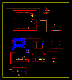 Thumbnail for a map of Level 12: The Factory (Secrets) for the PC game Doom II: Hell on Earth.