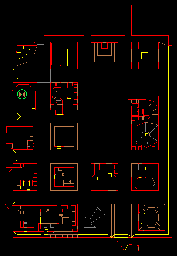 Thumbnail for a map of Level 13: Downtown (Exits) for the PC game Doom II: Hell on Earth.