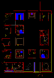 Thumbnail for a map of Level 13: Downtown (Secrets) for the PC game Doom II: Hell on Earth.