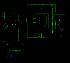 Thumbnail for a map of Level 14: The Inmost Dens (Keys) for the PC game Doom II: Hell on Earth.